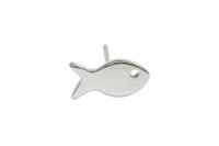 ORECCHINO TAPPABUCO PESCE PIATTO MEDIUM ARGENTO