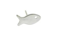 ORECCHINO TAPPABUCO PESCE PIATTO LARGE ARGENTO