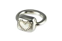 ANELLO PASSANTE CUORE ARGENTO