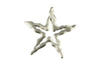 CIONDOLO STELLA POLARE LARGE ARGENTO SABBIATO