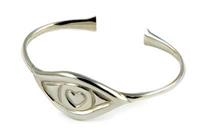 BRACCIALE THE EYE OF LOVE ARGENTO