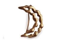 ORECCHINO LUNA BRONZO SABBIATO