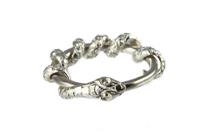 ANELLO SERPENTE ARROTOLATO ARGENTO