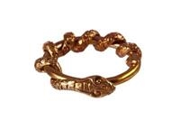 ANELLO SERPENTE ARROTOLATO BRONZO
