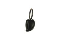CIONDOLO CUORE OSSIDIANA SMALL E ARGENTO