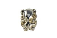 ORECCHINO POLPO LARGE ARGENTO