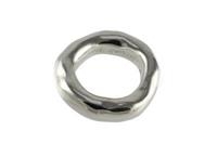 ANELLO STORTO XL PESANTE ARGENTO (misura piccola)