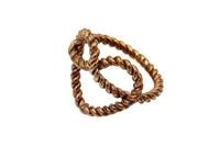 ANELLO CUORE DI MARINAIO LARGE BRONZO