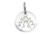 CIONDOLO ANGELO CUSTODE MEDIUM ARGENTO NEW
