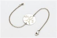 BRACCIALE ROLLO' ANGELO CUSTODE LARGE ARGENTO