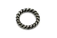 ANELLO CIMA LARGE ARGENTO BRUNITO misura large