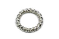 ANELLO CIMA LARGE ARGENTO misura small