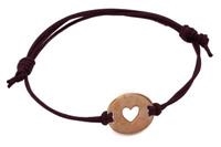 BRACCIALE PIASTRA SMALL CUORE BRONZO