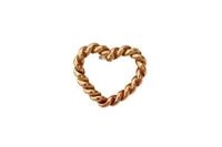 ORECCHINO CUORE CIMA DA MARINAIO BRONZO