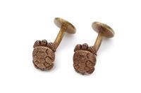 GEMELLI TARTARUGA LARGE BRONZO