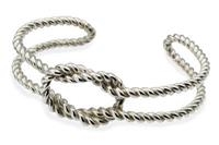 BRACCIALE APERTO NODO PIANO CIMA DI MARINAIO ARGENTO
