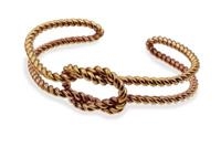 BRACCIALE APERTO NODO PIANO CIMA DI MARINAIO BRONZO