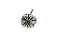 ORECCHINO FIORE DI CORALLO FOSSILE SMALL ARGENTO