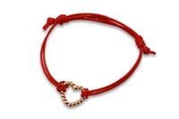 BRACCIALE CUORE CIMA DI MARINAIO ARGENTO