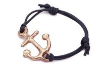 BRACCIALE ANCORA STORTA BRONZO