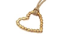 CIONDOLO CUORE PERLE DI PONZA BRONZO