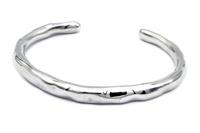 BRACCIALE APERTO STORTO ARGENTO misura small