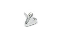 ORECCHINO CUORE STORTO LARGE ARGENTO