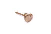 ORECCHINO CUORE STORTO SMALL BRONZO