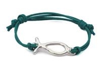 BRACCIALE PESCE DI CONTORNO ARGENTO