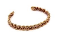 BRACCIALE TRECCIA SMALL BRONZO