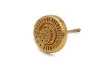 ORECCHINO LUNA INCISA BRONZO