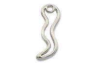 CIONDOLO CORNICINO DI CONTORNO ARGENTO
