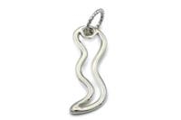 CIONDOLO CORNICINO DI CONTORNO ARGENTO + MAGLIA