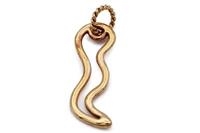 CIONDOLO CORNICINO DI CONTORNO BRONZO + MAGLIA
