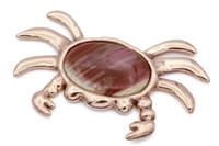 LADY GRANCHIA FERMACARTE BRONZO E DIASPRO IMPERIALE
