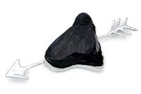 CUPIDO DI PALMAROLA FERMACARTE DI OSSIDIANA E ARGENTO