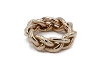 ANELLO TRECCIA STORTA BRONZO mis. Small