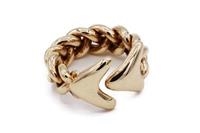 ANELLO PESCE TRECCIA BRONZO mis. Large