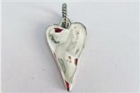 CIONDOLO CUORE MATTO ARGENTO