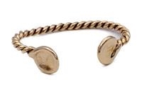 BRACCIALE APERTO TONDO MATTO BRONZO