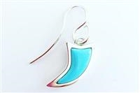 ORECCHINI PINNA SMALL DI PESCE, TURCHESE E ARGENTO