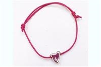 BRACCIALE CUORE STORTO NEW ARGENTO