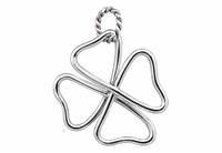 CIONDOLO QUADRIFOGLIO XL ARGENTO