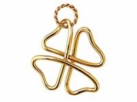 CIONDOLO QUADRIFOGLIO XL BRONZO