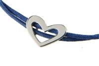 BRACCIALE SAGOMA CUORE ARGENTO